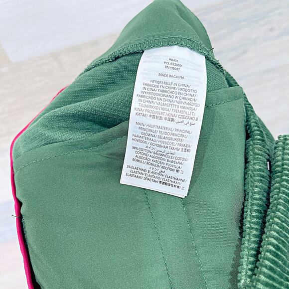 Boden Kew Cord Trousers Green Corduroy Ankle Stretch Womens US 12R UK 16R - Picture 7 of 8